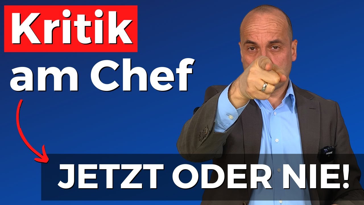 Wann du deinen Chef kritisieren musst! (mit Verhaltenstipps)