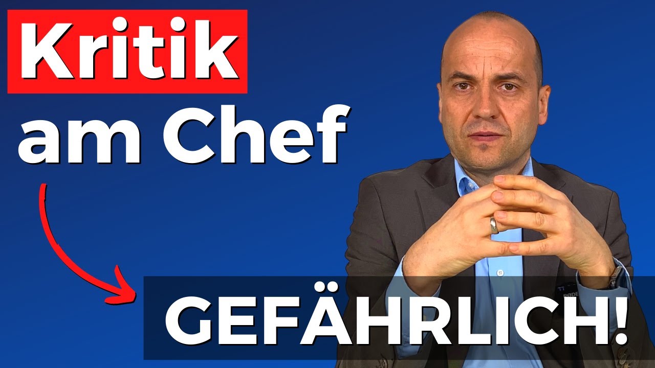 Den Chef schriftlich kritisieren (Vorsicht!)