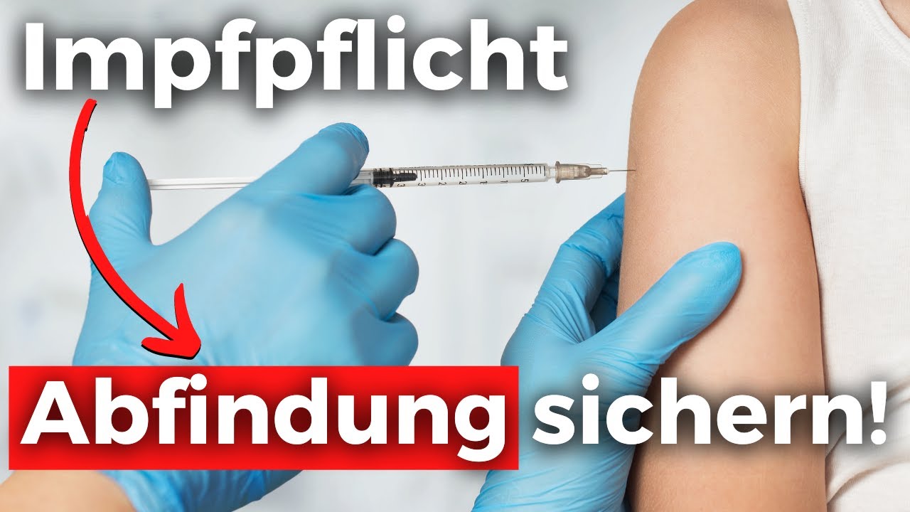 Einrichtungsbezogene Impfpflicht - ABFINDUNGSOPTION ziehen!