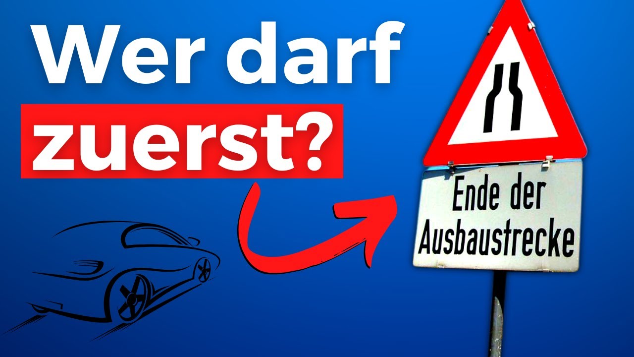 Vorfahrt bei Fahrbahnverengung - Hättest du das gewusst?