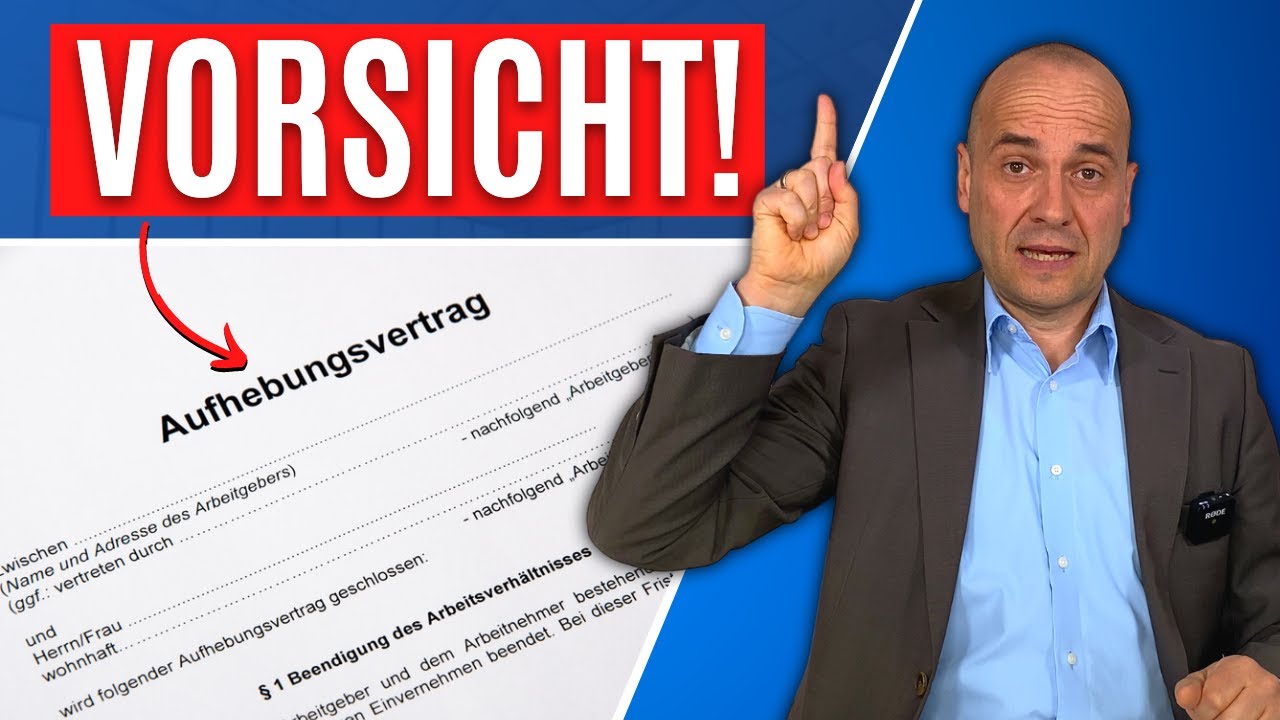 Aufhebungsvertrag: Du willst den Job behalten? Tue DAS!