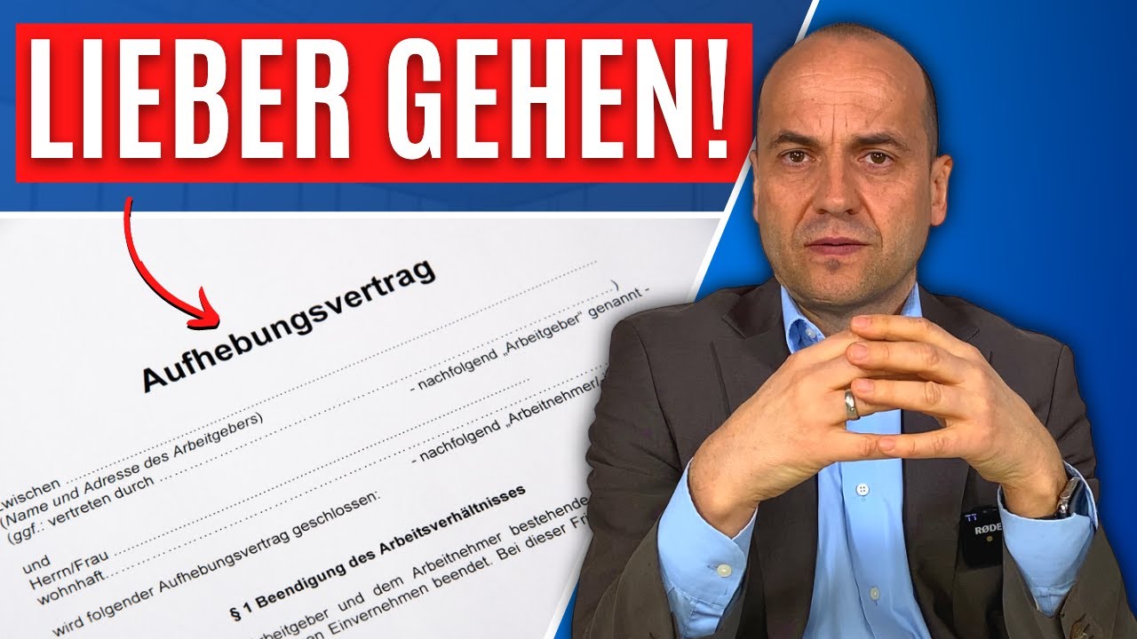 Aufhebungsvertrag: Dann solltest du IMMER gehen!