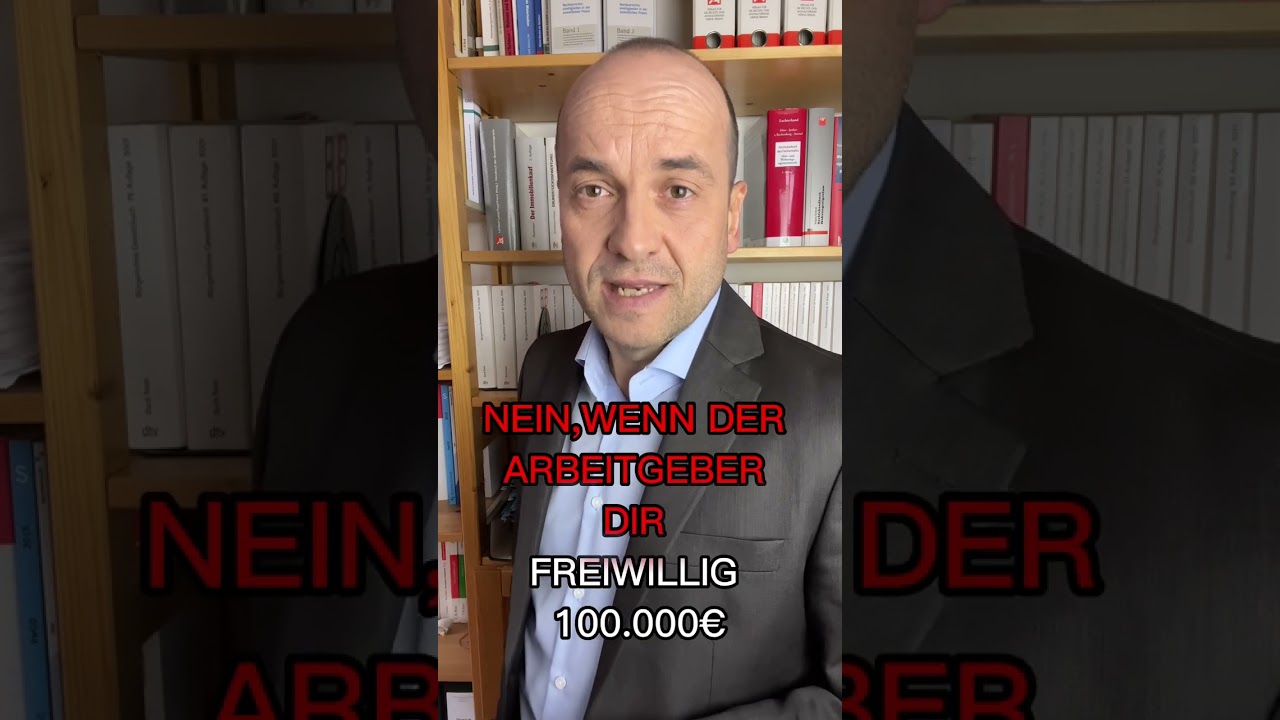 #Aufhebungsvertrag mit 100.000 € unterschreiben?