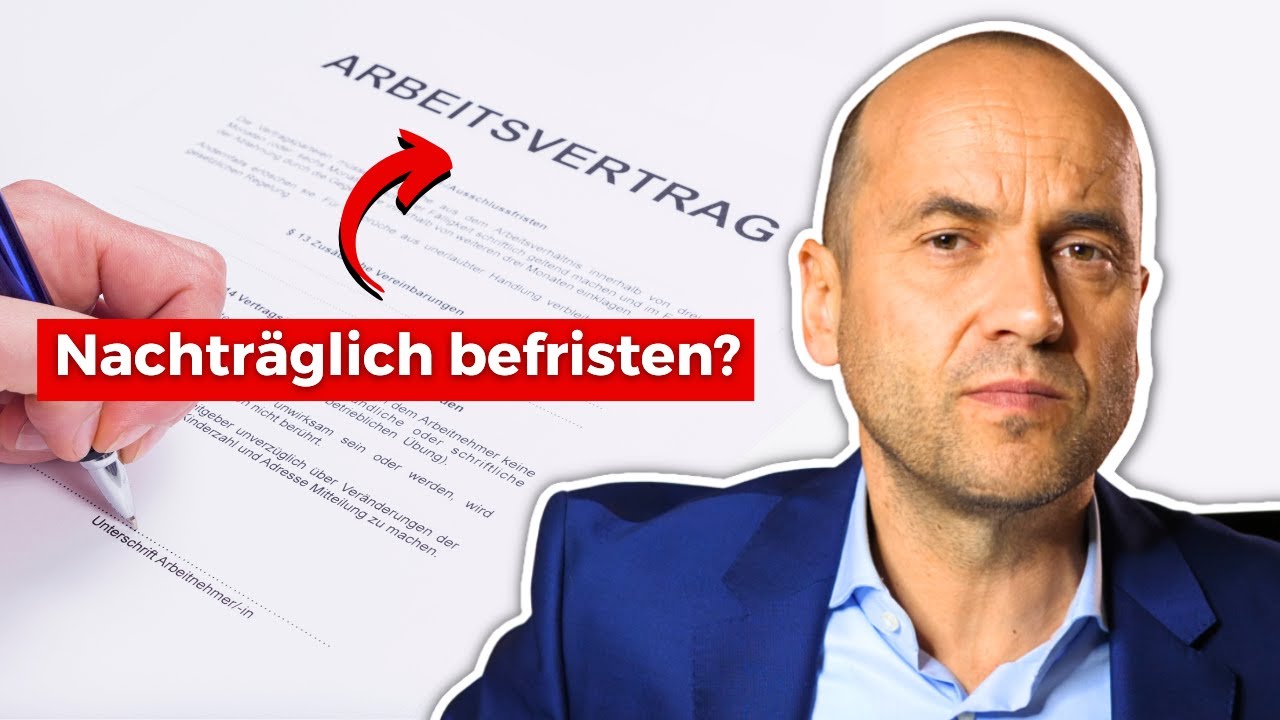 Unbefristeten Arbeitsvertrag nachträglich befristen?