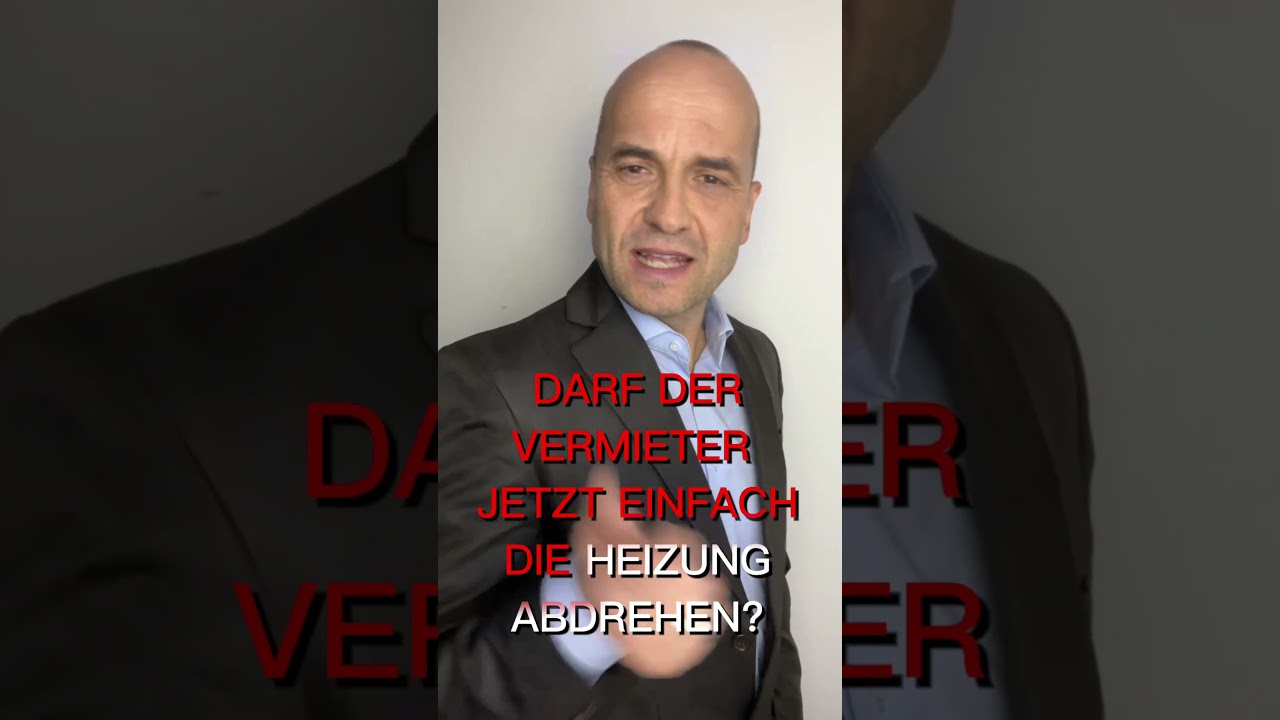 Darf der Vermieter die Heizung abdrehen?