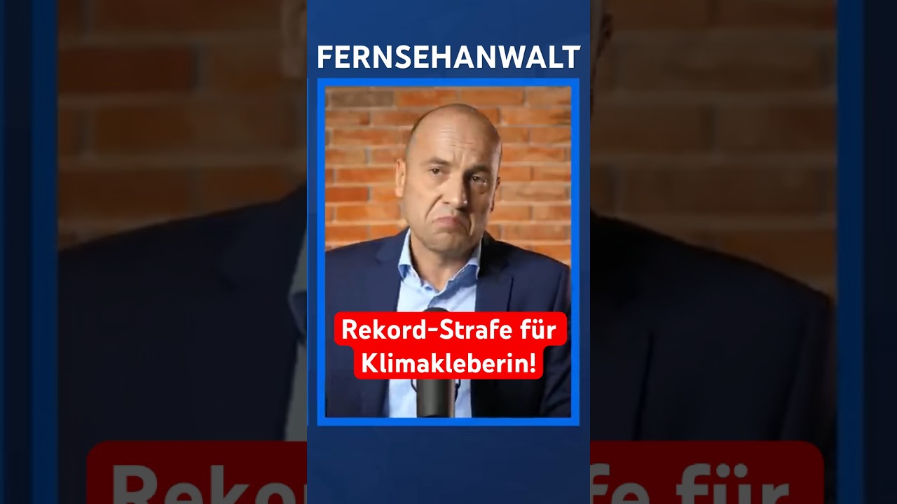 Rekord-Strafe für Klimakleberin!