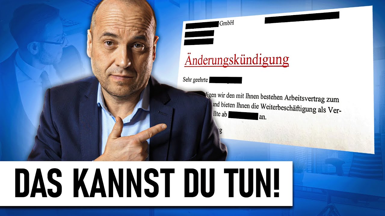 Änderungskündigung erhalten? Das kannst du tun!