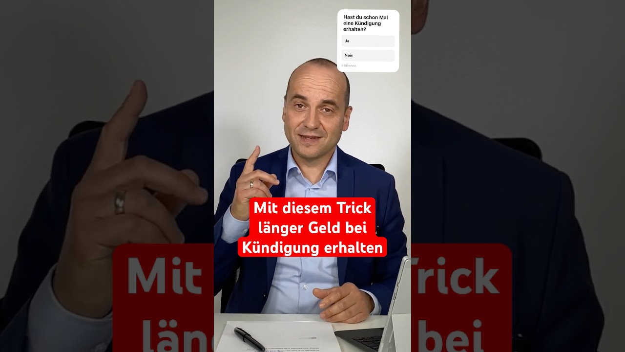 Mit diesem Trick länger #Geld bei #Kündigung erhalten