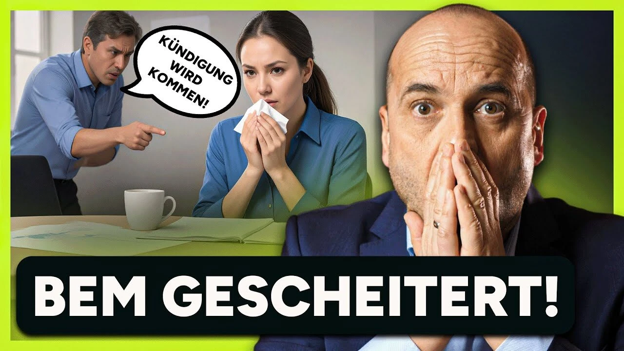 Arbeitgeber droht mit Kündigung wegen Krankheit – Was tun?