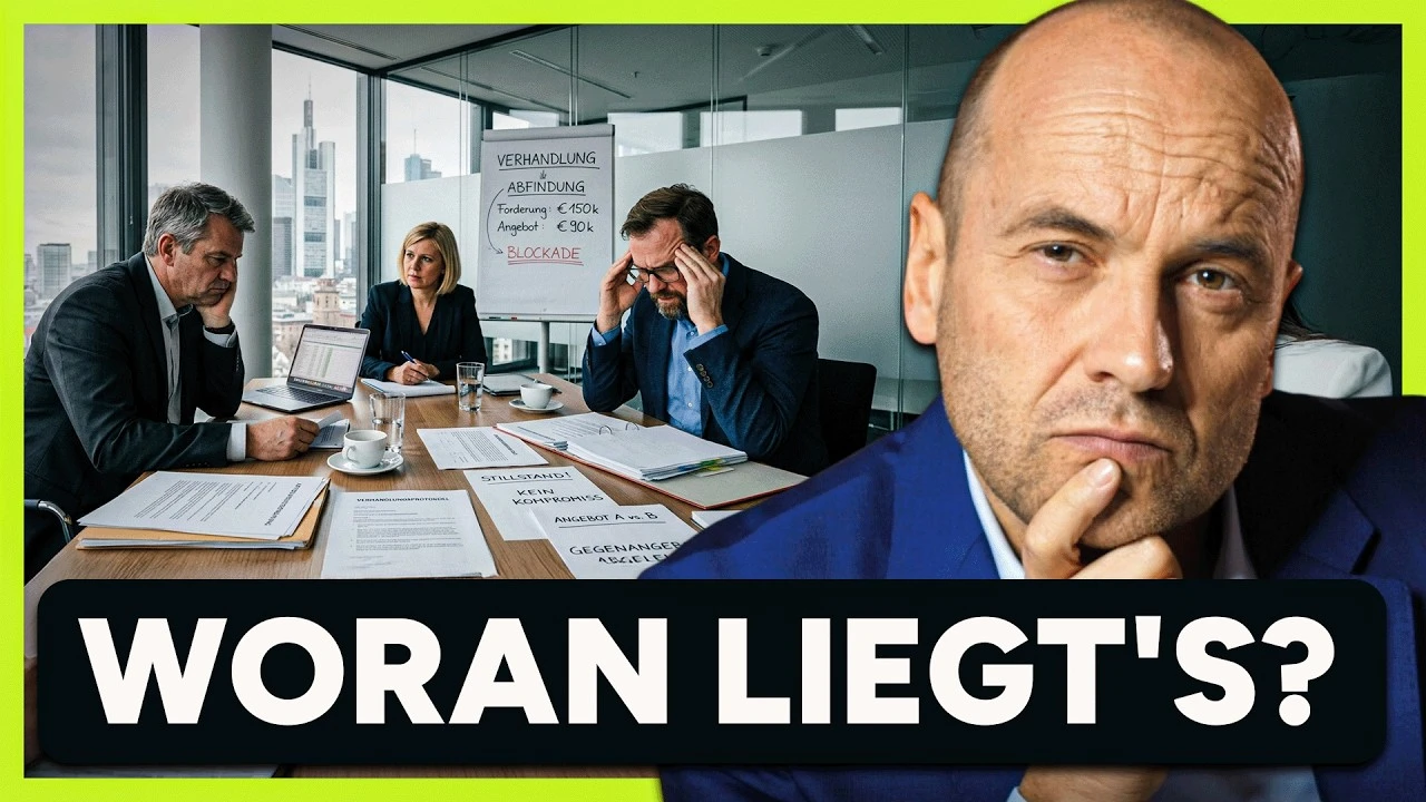 6 Ursachen, warum Abfindungsverhandlungen stocken (+ Tipps)